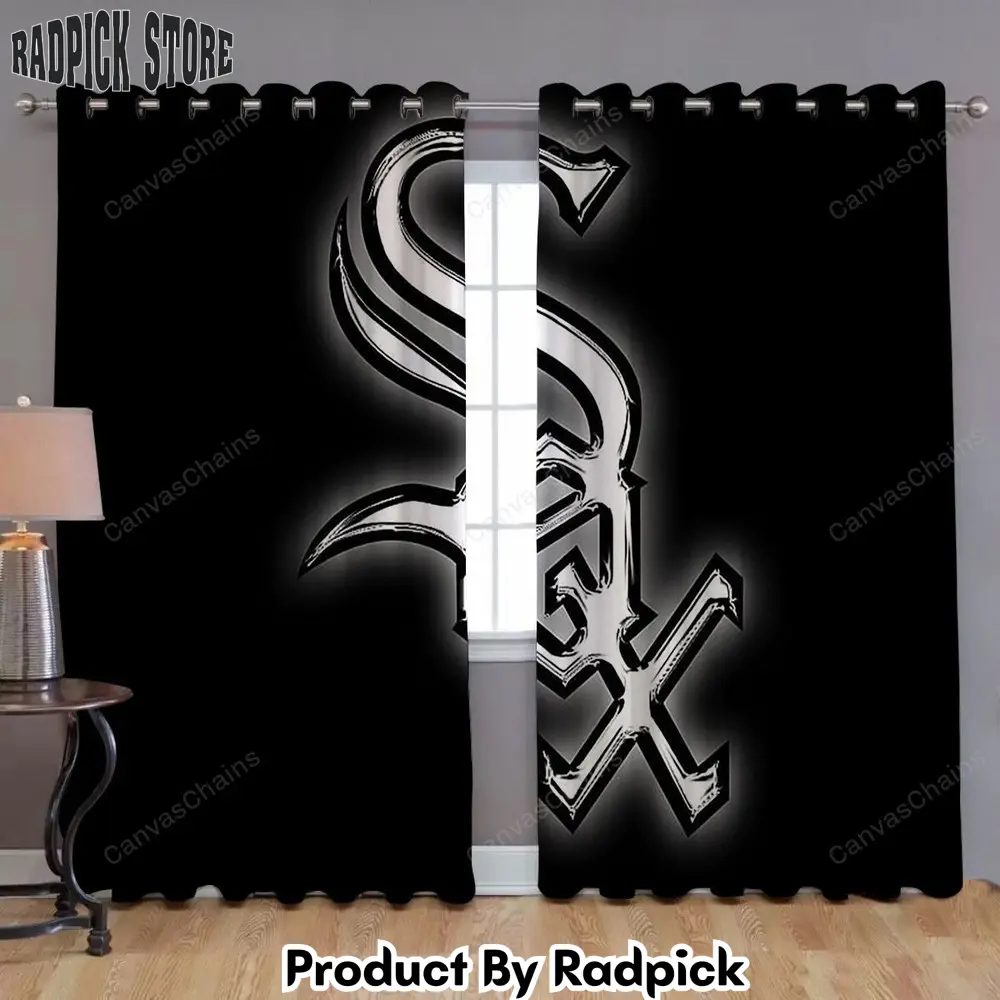 Radpick white sox s window curtains chicago white sox curtains living room curtains for window rp85244